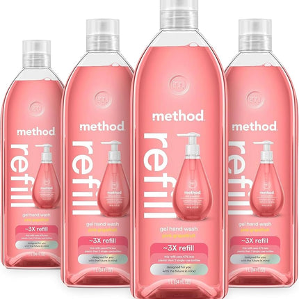 Method Gel Hand Soap Refill, Pink Grapefruit, Recy