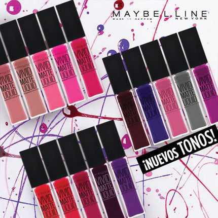 Maybelline New York Color Sensational Vivid Matte Liquid Lipstick, Orange Shot, 0.26 fl. oz.