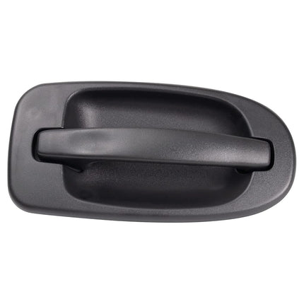 TRQ Door Handle Outside Textured Black Rear Driver