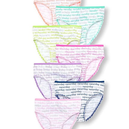 The Children's Place Girls' Briefs 7-Pack, White, XX-Small