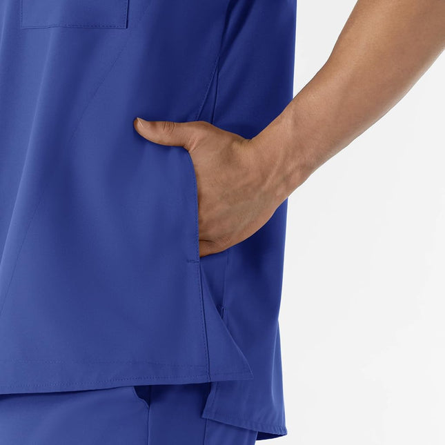WonderWink Mens Men's V-Neck Top Medical Scrubs Shirt, Galaxy Blue, XX-Large US