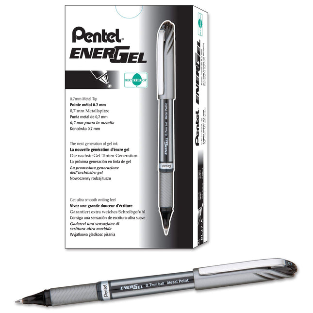 Pentel EnerGel NV Liquid Gel Pen, 0.7mm, Medium Li