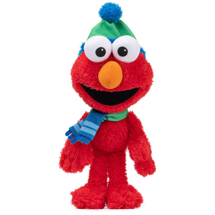 GUND Plaza Sésamo Oficial Elmo Cascanueces Muppet de Peluche, Juguete de Peluche Premium para Mayores de 1 año, Rojo, 33 cm