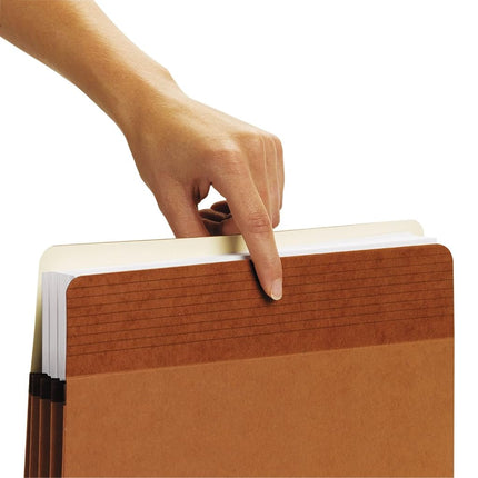 Chemises à soufflet Easy Grip, Redrope, format Lettre, extension de 5 1/4 po, 10/boîte