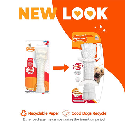 Nylabone Dura Chew Extreme Tough Dog Chew Toy Bone, Chicken Flavour, XL, for Dogs over 23 kg