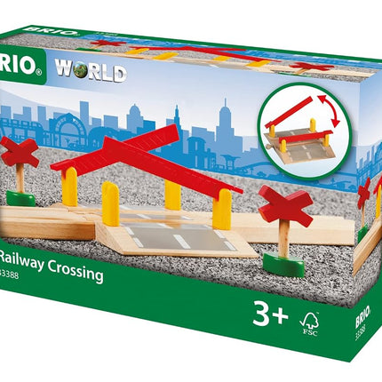 BRIO World Railway Crossing for Kids Age 3 Years U
