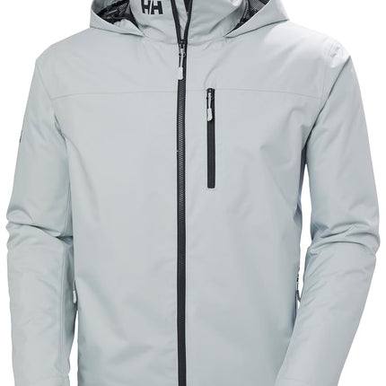 Helly Hansen Men's Crew Hooded Midlayer Jacket 2, Grey Fog, S