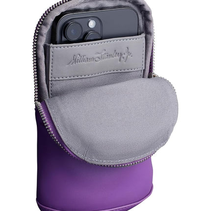 STANLEY Cross Bottle Essentials Case Max | Phone, Wallet, Keys Holder for Water Bottle | Faux Leather Accessory Pouch for Carry All Strap | Tumbler Cup Accessories | BPA-Free | Lilac