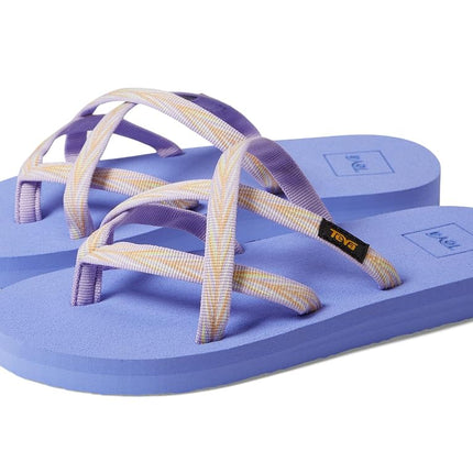 Teva Women's Olowahu Flip-Flop, Palms Lilac, 12 Li