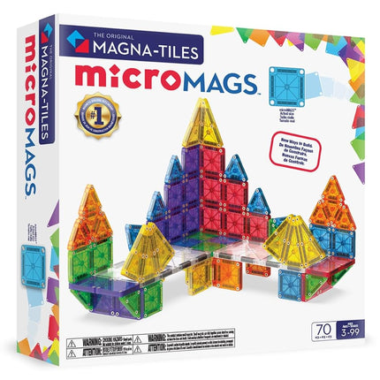 MAGNA-TILES microMAGS Magnetic Tiles 70 Piece Buil