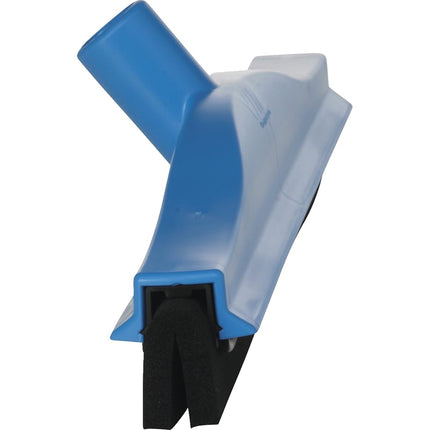 Vikan 77523 Foam Rubber Polypropylene Frame Fixed Head Squeegee, 16", Blue