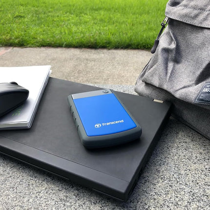 Transcend StoreJet 25H3 1TB Rugged Portable Hard Drive, Shock Resistant USB 3.1 Gen 1, Navy Blue -TS1TSJ25H3B