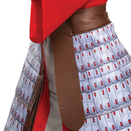 Disguise 79493E Mulan Hero Dress Deluxe Adult Sized Costumes, Red, L