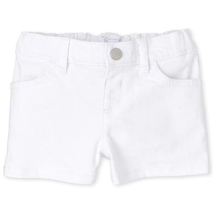 The Children's Place Baby-Girls Denim Shorts, Whit