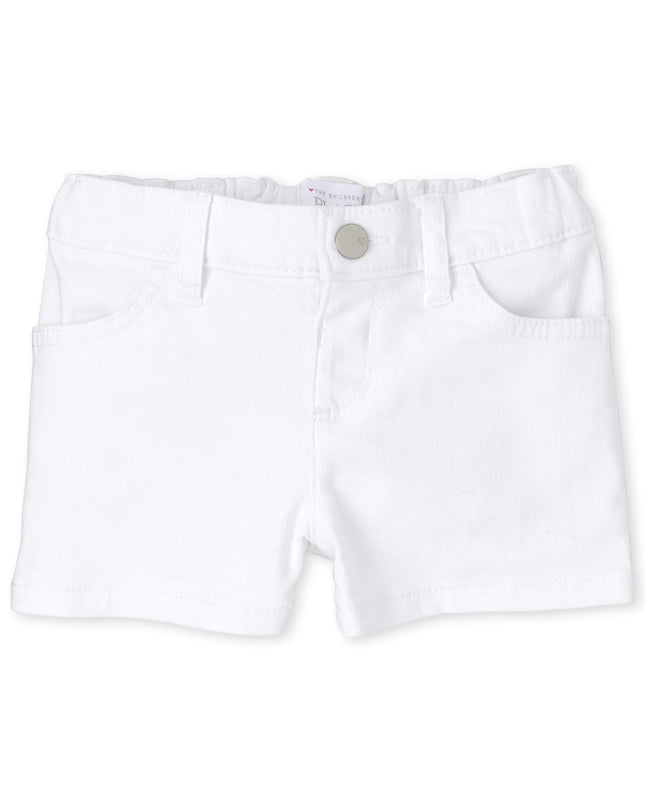The Children's Place Baby-Girls Denim Shorts, Whit