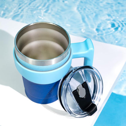 BJPKPK 300 ml Mini Tumbler with Lid, Straw & Handle, Insulated Steel Cup