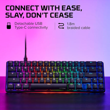 Clavier américain HyperX Alloy Origins 65 Red PBT