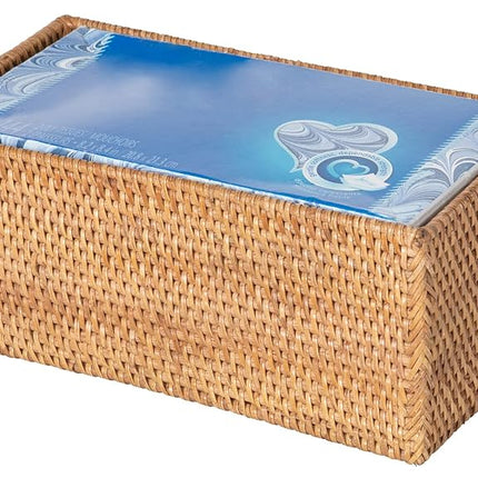 Kouboo Loma Rectangular Rattan Tissue Box Cover (Brown)