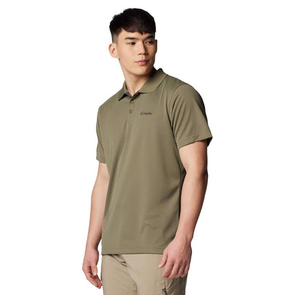 Columbia Men's Utilizer Short Sleeve Polo, Stone Green, 3X Tall