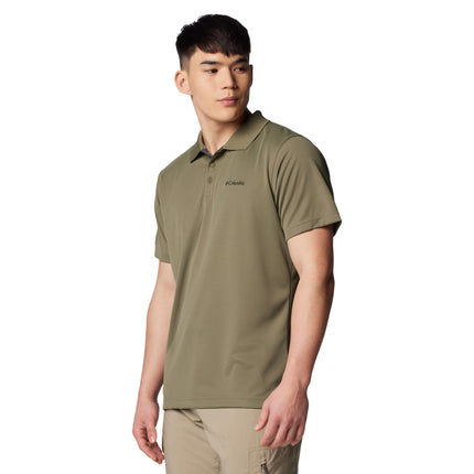 Columbia Men's Utilizer Short Sleeve Polo, Stone Green, 3X Tall