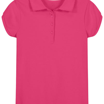 Nautica Girls' School Uniform Short Sleeve Polo Sh