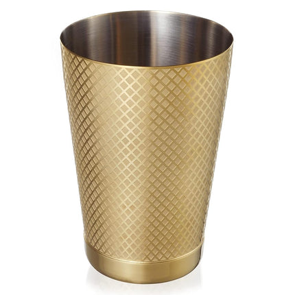 Barfly 18 oz. Diamond Lattice Shaker, Gold Plated