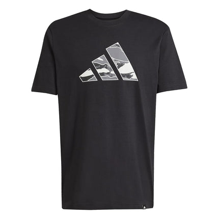 adidas Men's Camouflage Graphic T-Shirt, Black/Logo, M Tall