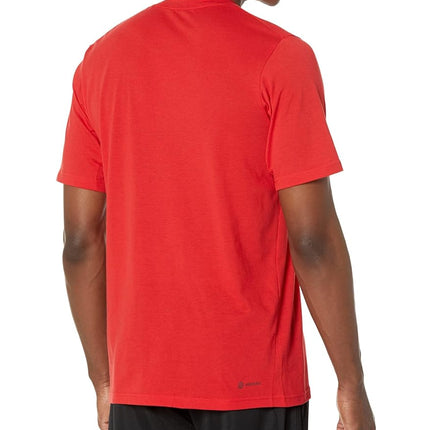 adidas Men's Essentials Feelready Training T-Shirt, Better Scarlet/Black, XL