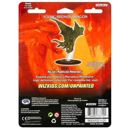 WizKids D&D Nolzur's Marvelous Miniatures - Young Bronze Dragon (6 Units)