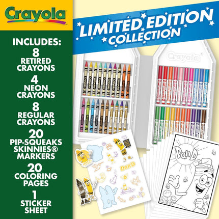 Set de Colorear Crayola con Estuche de Arte Amarillo de Edición Limitada, Crayones de Edición Limitada, Más de 50 Piezas, Regalos para Niños