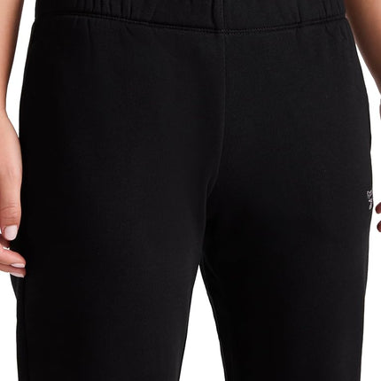 Reebok Ladies Diamante Standard Fit 30" Inseam Midweight Cotton/Polyester Joggers - Black, M