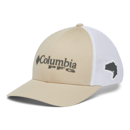 Columbia Unisex Pfg Mesh Ball Cap, Fossil, Grill, 