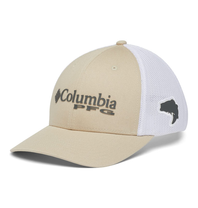 Columbia Unisex Pfg Mesh Ball Cap, Fossil, Grill, 