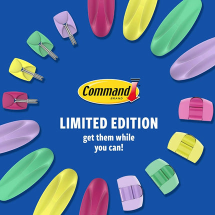 Command Mixed Hooks Pack, 9 Aloe Hooks and 13 Strips, Damage-Free Hanging with Adhesive, No Tools Great for Hanging Home and Room Decor,