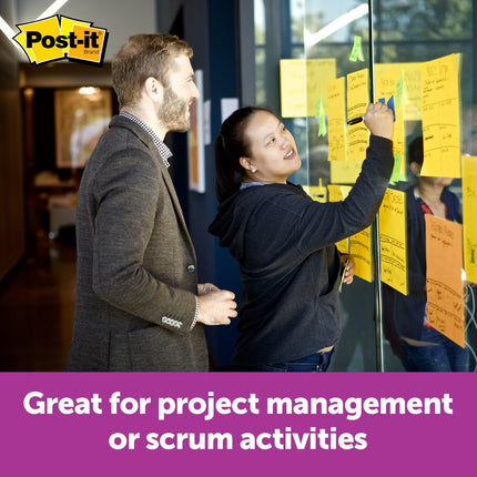 Post-it Super Sticky Big Notes, 27,9 cm x 27,9 cm, 1 bloc, 2 veces más poder adhesivo, Naranja Neón (BN11O)
