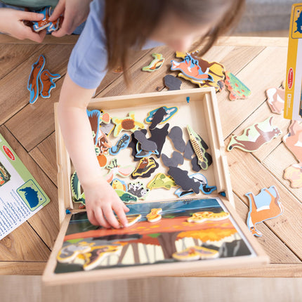 Melissa & Doug National Parks Wooden Picture Matching Magnetic Game - FSC Certified