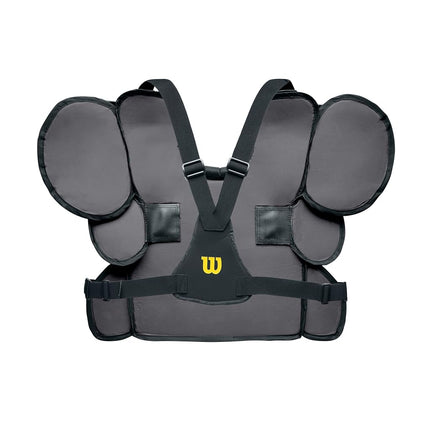 Protector de pecho WILSON Pro Gold 2 - Espuma viscoelástica, negro/carbón, grande/extragrande