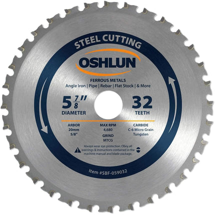 Oshlun SBF-059032 5-7/8-Inch 32 Tooth MTCG Saw Bla