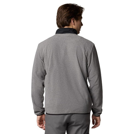 Columbia Men's Sequoia Grove Full Zip Fleece, Full Zip Fleece Jacket, City Grey Heather/Black, X-Large