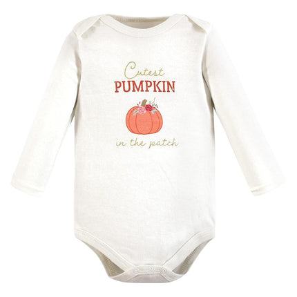 Hudson Baby grenouillères à manches longues en coton unisexe pour bébés, motif « Cutest Pumpkin », 0-3 mois