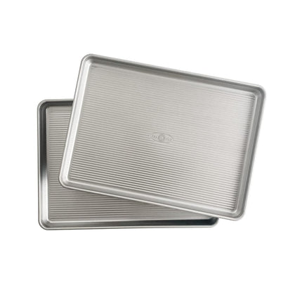 USA Pan Bakeware Half Sheet Pan, Set of 2, Alumini