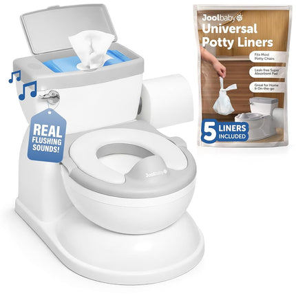 Real Feel Potty with Wipes Storage, Transition Sea