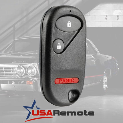 Clé de voiture télécommande d'entrée sans clé compatible avec Honda Civic EX LX DX 2001 2002 2003 2004 2005 / Honda Pilot 2003 2004 2005 2006 2007 (NHVWB1U521, NHVWB1U523) avec instructions
