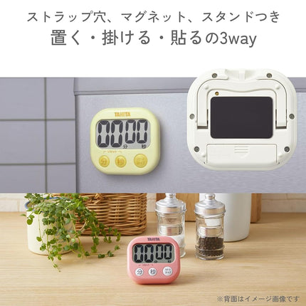 TANITA TD-384/OR Digital Kitchen Cooking Timer Alarm Count Up Down TD384 Orange
