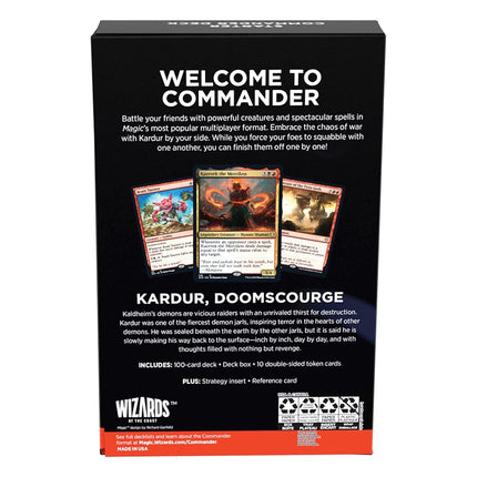 Magic The Gathering The Gathering Starter Commander Deck - Chaos Incarnate (Black-Red)