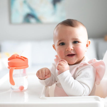 Kit de remplacement de paille pour la tasse à paille Dr. Brown's Baby's First avec une paille et une brosse de nettoyage, sans BPA
