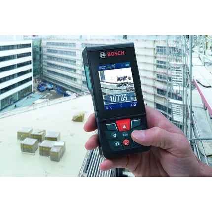 Bosch GLM400C Blaze Outdoor 400 ft Bluetooth Connected Laser Measure with Camera and AA Batteries