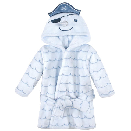 Peignoir de bain en peluche pour bébés Hudson Baby, motif narval, 0-9 mois