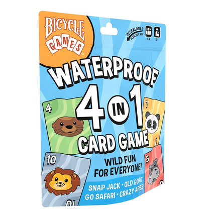 Bicycle Waterproof 4-in-1 Card Games Set Plastic D