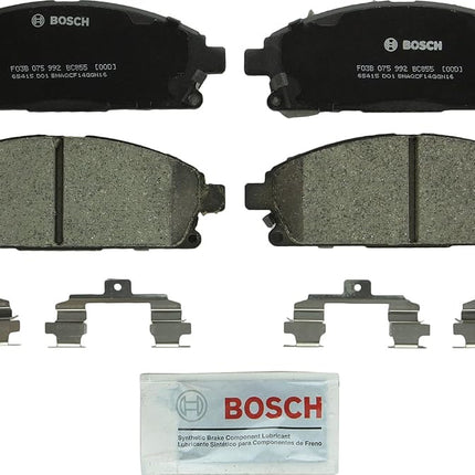 BOSCH BC855 QuietCast Premium Ceramic Disc Brake Pad Set - Compatible with Select Acura MDX; Infiniti Q45, QX4; Nissan Pathfinder, Quest; FRONT